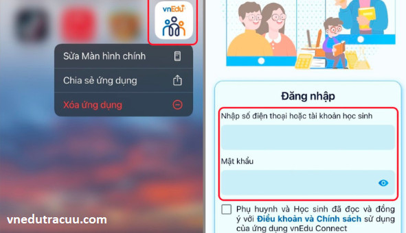 Cách đăng nhập VnEdu connect - cách tải ứng dụng và giải đáp thắc mắc chi tiết 5 điền thông tin đăng nhập Vnedu